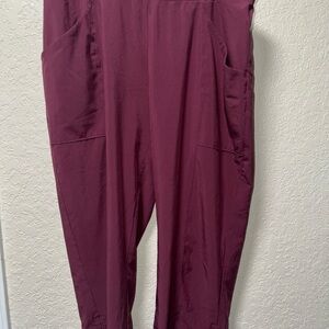 North Face Burgundy Jogger Pants